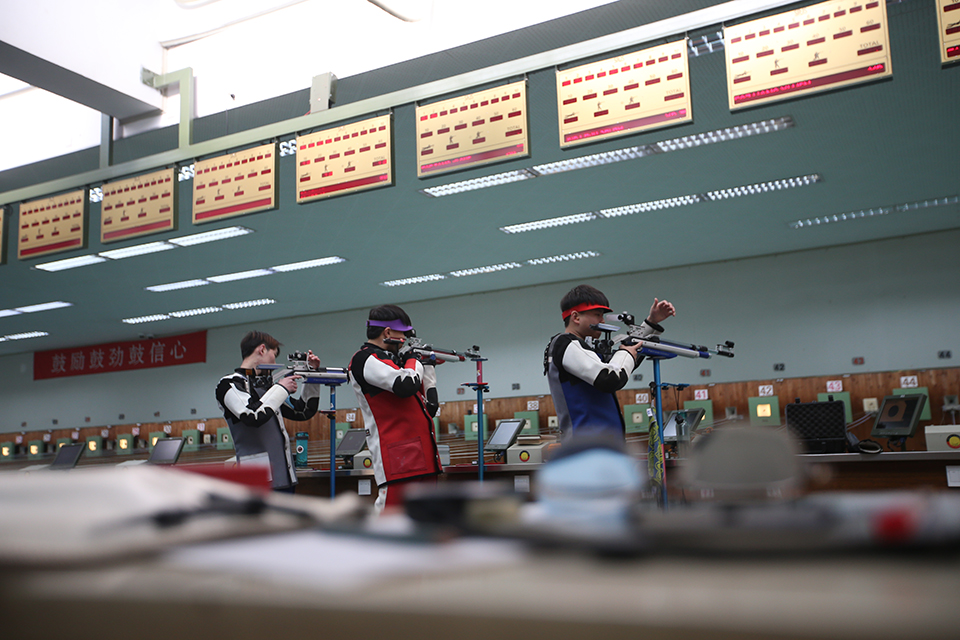 当他们全神贯注训练的时候，犹如无人之境，没有人能够打扰他们