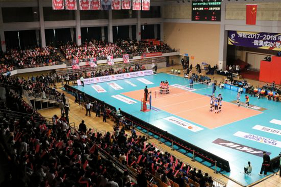 2017-2018女排超级联赛第22轮第131场江苏3:2胜上海女排