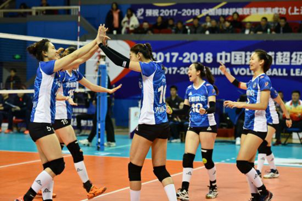 2017-2018中国女排超级联赛第20轮第120场上海3:0江苏